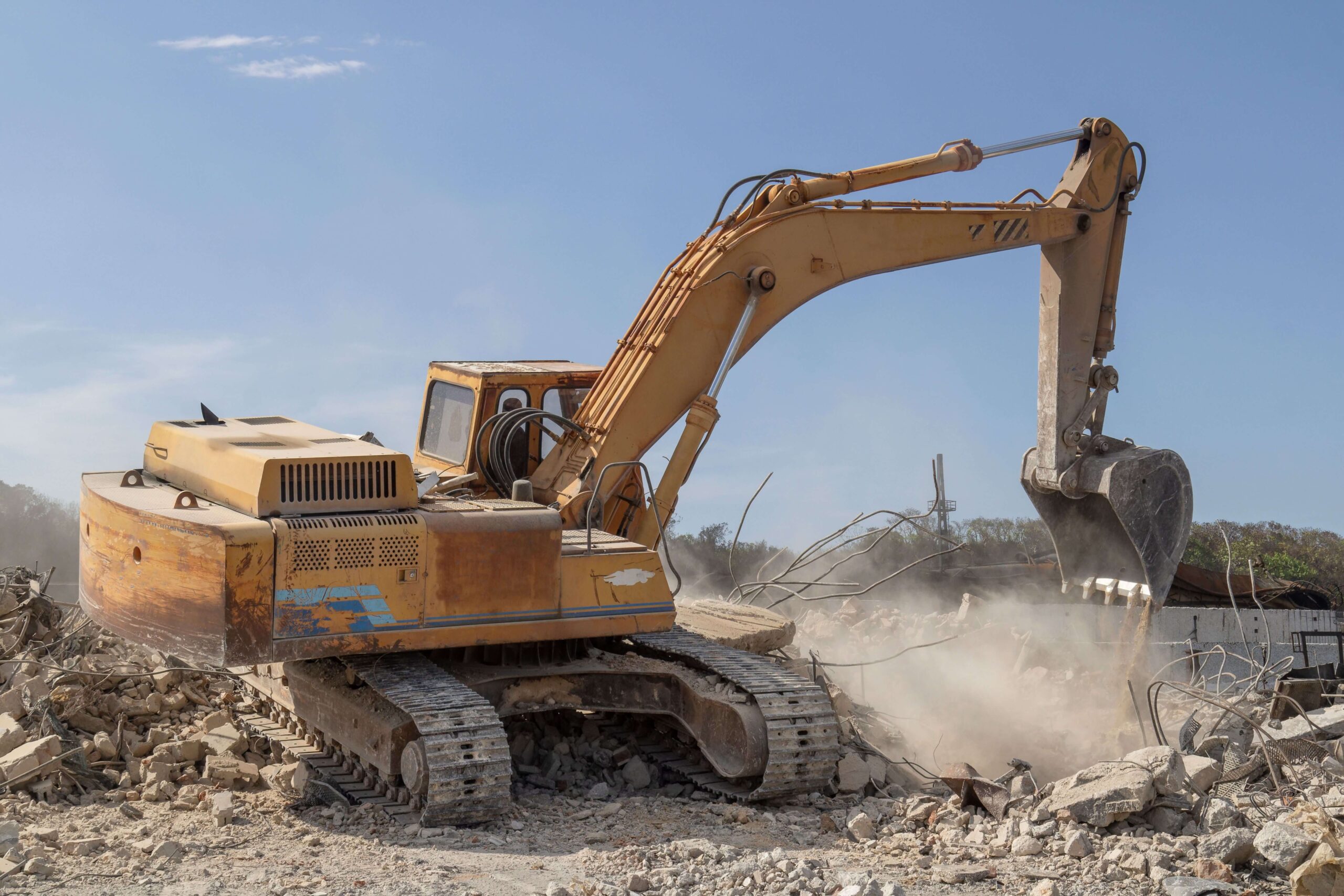 Excavator | Featured image for Demolition Machinery: Exploring the Machines Behind the Job Blog by Gumdale Demolition.